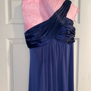 David’s Bridal Long Navy Dress